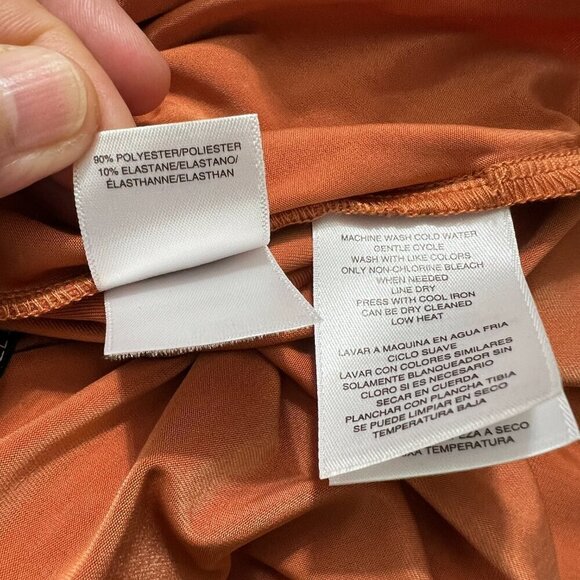 Rachel Rachel Roy Bret Gathered Jersey Sheath MEDIUM in SIENNA - Picture 8 of 9